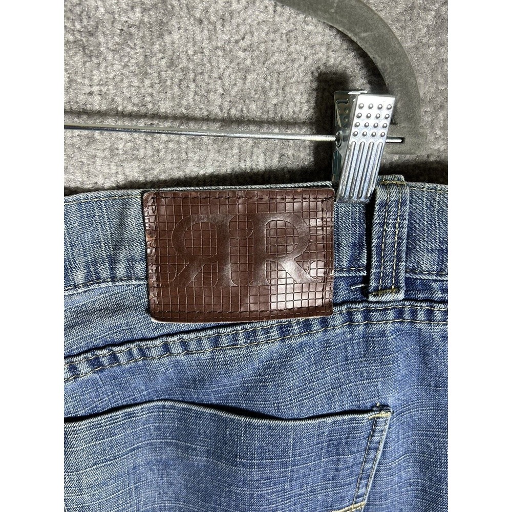 River Rock Jeans Mens Size 40x32 Blue Denim Straight Leg 5-Pocket Cotton/Poly - Picture 9 of 13